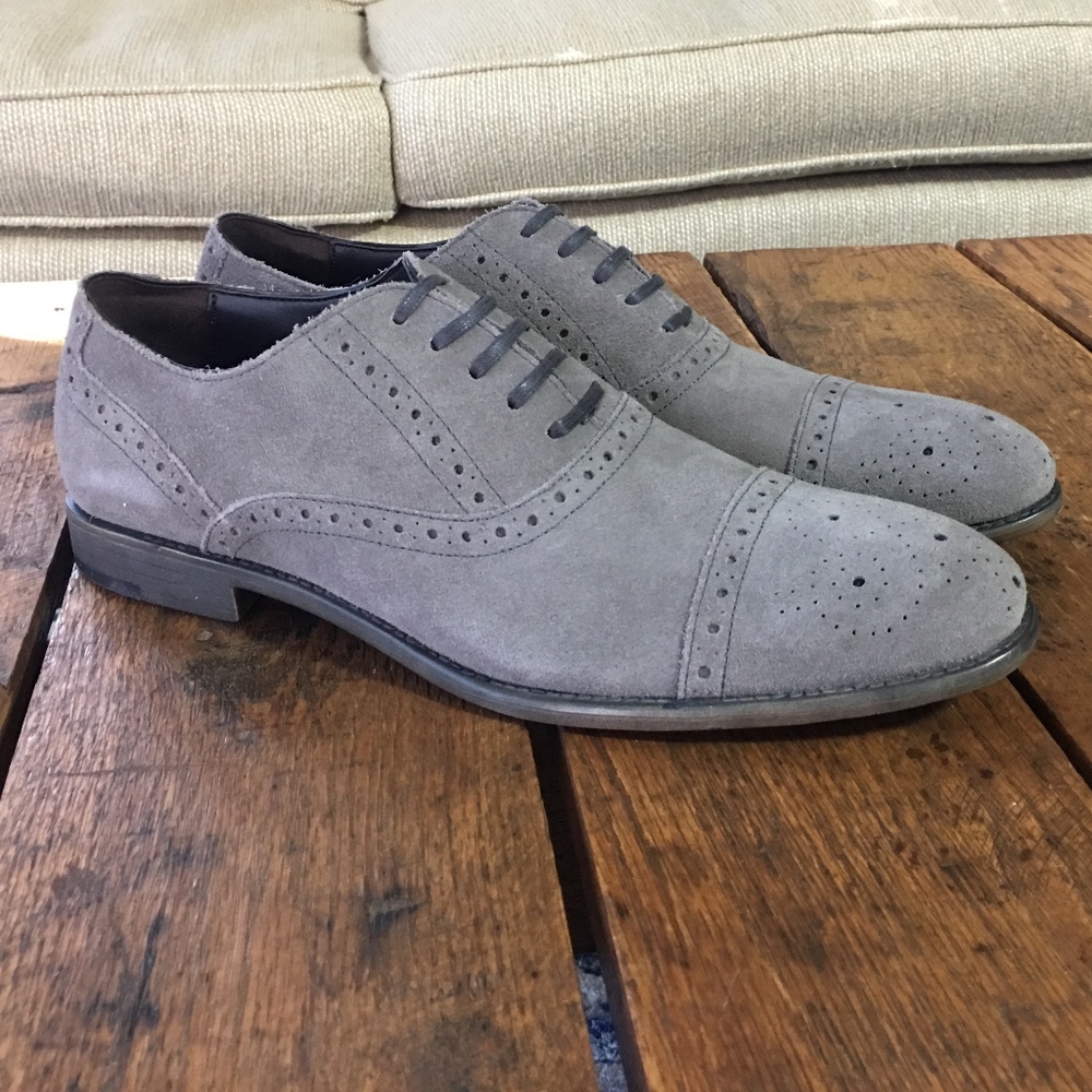 DONATED!  Gordon Rush Suede Oxfords 10.5! NEW! - Picture 2 of 8